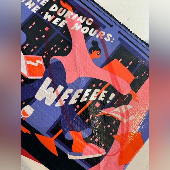 Set of 1 pair socks plus zipper bag, NWT, Blue Q - Picture 6 of 8